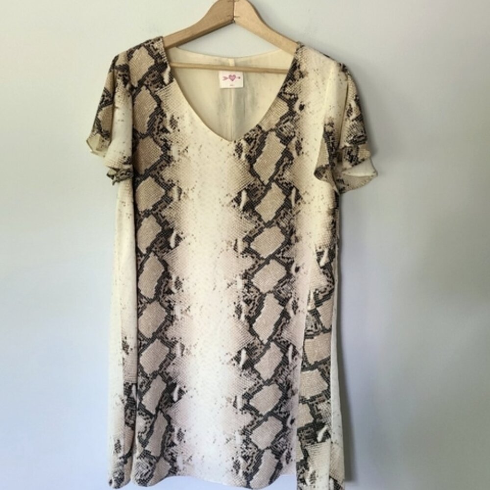 Buddy Love Ciara Dress Ombre Snakeskin Size Small